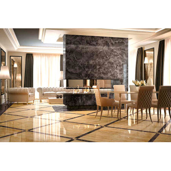 Керамогранит 610090001239 Supernova Onyx Ivory Chiffon Bottone Lap 7,3x7,3