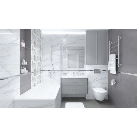 Плитка Elegance белый мозаика 20х50