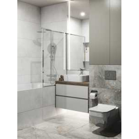 Керамогранит 16669 Sense серый рельеф 44,8х89,8