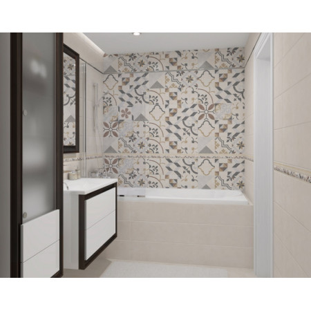 Плитка 60019 Alabama серый мозаика 20х60