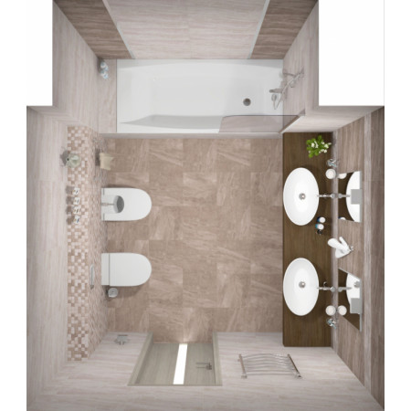 Мозаика Pegas коричневый+бежевый 30х30