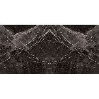 Керамогранит Black Calacatta Book Match Kristal Parlak Nano Rectified 120x240