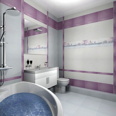 Плитка B1691/6157 Журавли 6x40