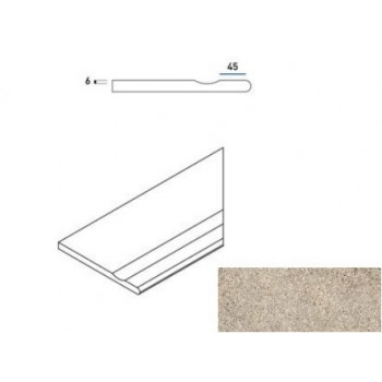 Керамогранит 620090000629 Бортик Эверстоун Дезерт правый с выемкой закругленный Х2 30х60