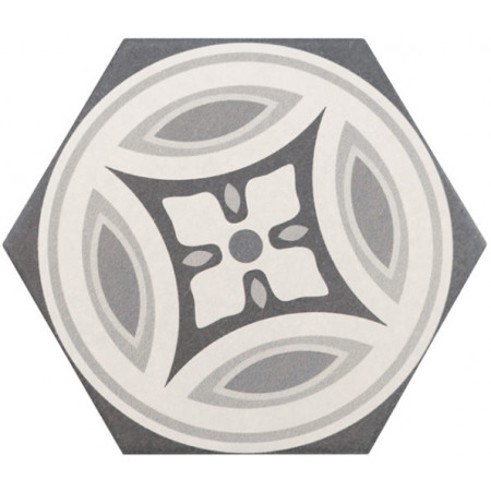 Керамогранит 21357 Hexatile Harmony B&W 17,5x20