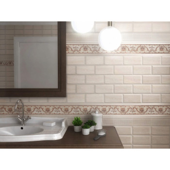 Плитка BLB030 Бордюр Багет Олимпия бежевый 20х5