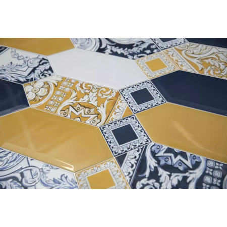 Керамогранит DC/A33/SG9174 Вставка Алмаш синий 4,9х4,9