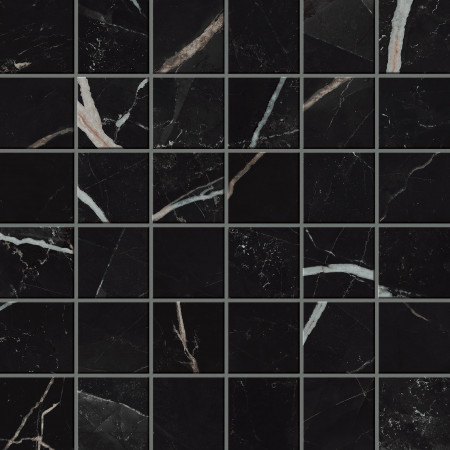 Мозаика 610110000822 Empire Calacatta Black Mosaic 30x30