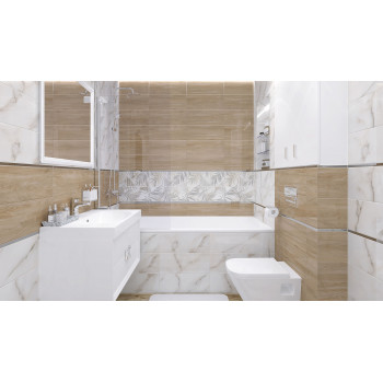 Плитка Ivory Botanica Декор-2 кремовый 20х50