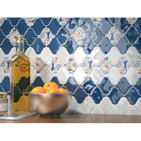 Плитка 65008 Арабески Майолика зеленый 26x30