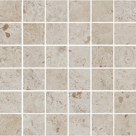Мозаика DD2054/MM Декор Про Лаймстоун бежевый темный матовый мозаичный 30х30
