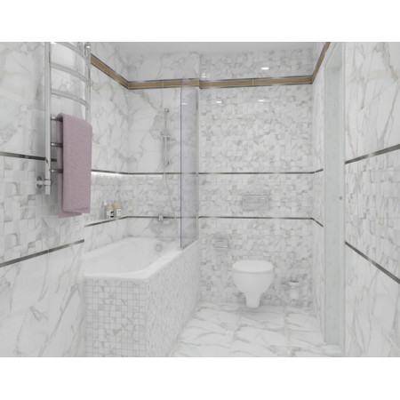 Плитка Декор Cassiopea Fancy серый 20х60