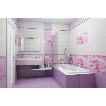 Плитка Бордюр рельефный Peony br1020D281-2 20х10