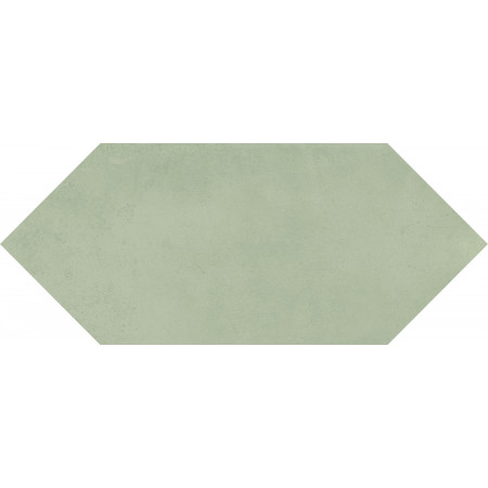Плитка 35026 Фурнаш грань зеленый светлый глянцевый 14х34