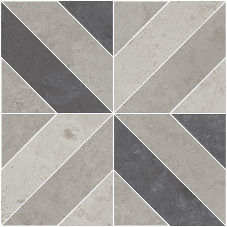 Керамогранит ID124 Декор Про Лаймстоун серый матовый 60х60