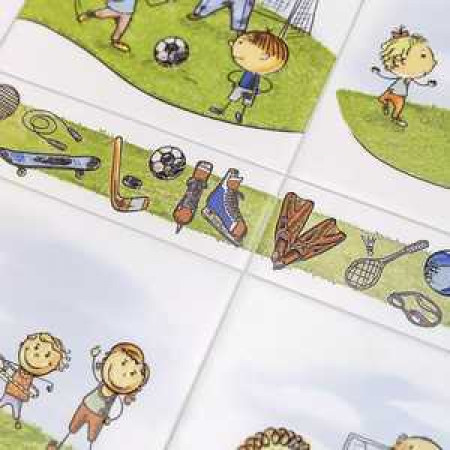 Плитка OS/A254/5009 Декор Веселые старты Йога 20x20