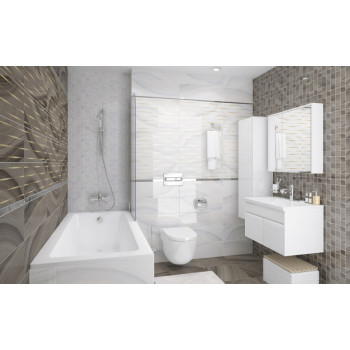 Плитка Декор Agat Lines кофейный 20х60