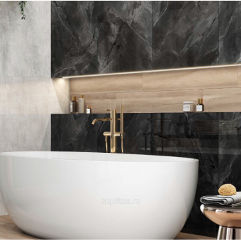 Керамогранит 60120BAS99HG Black Sky Черный 60x120