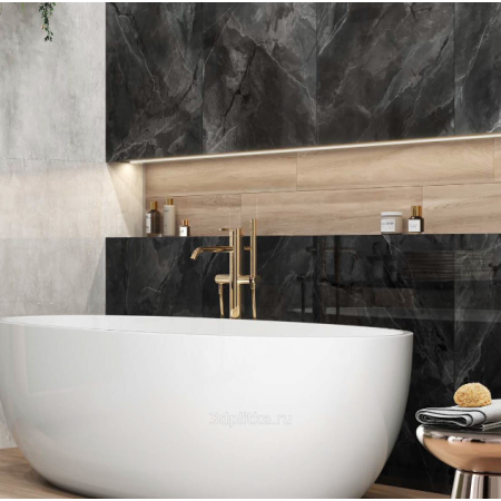 Керамогранит 60120BAS99HG Black Sky Черный 60x120