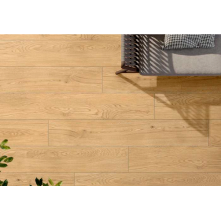 Керамогранит VividWood Светло-серый Матовый R10А Рельеф 20x120