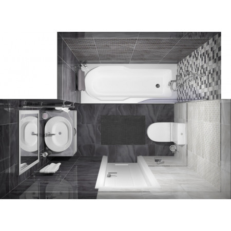 Мозаика MM34040 Декор Prime мозаичный серый микс 25х25