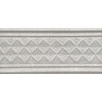 Плитка LAA003 Пикарди структура серый бордюр 15*6.7