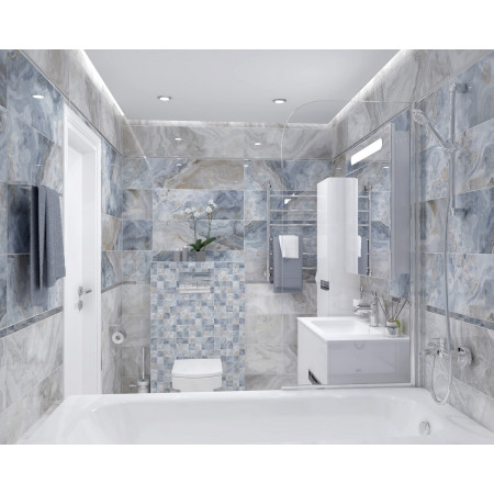 Плитка Blues голубой 25х75