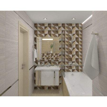 Плитка 34006 Village серый микс 25х50