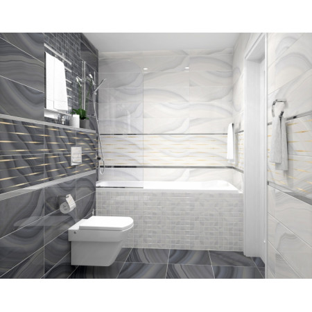 Плитка Декор Agat Geo светлый 20х60