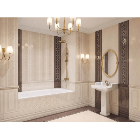 Керамогранит AD/A399/SG929620R Бордюр Версаль бежевый обрезной 30x7x0,9