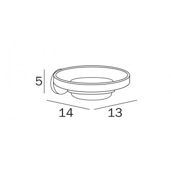 Мыльница INDA ONE A24110DR03