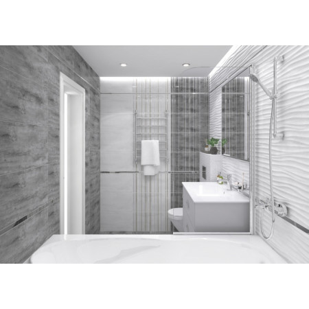 Плитка Декор Concrete Module серый 30х60