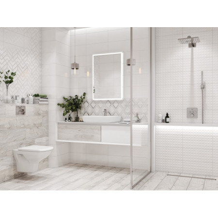 Плитка A15915 вставка Alrami ромбы серый 20x44