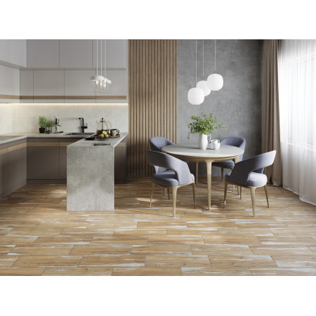 Керамогранит А15930 Rockwood коричневый рельеф 18,5x59,8