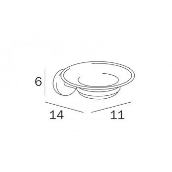 Мыльница INDA FORUM A36110CR21