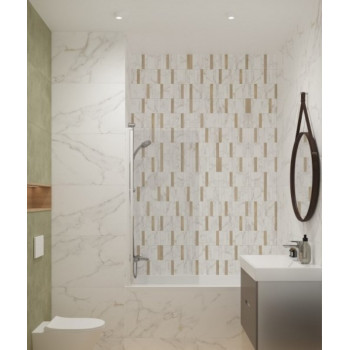 Керамогранит 16880 Wonder белый ректификат 44,8x89,8