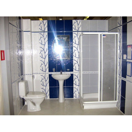 Плитка 86 Карандаш белый блестящий 25*2