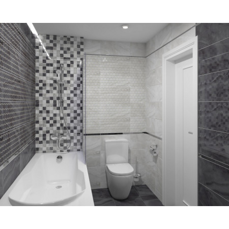 Плитка Декор Prime белый 25х50