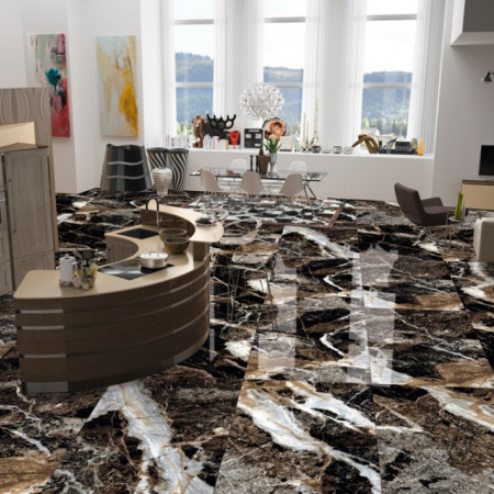 Керамогранит Kvill Black High Glossy 60x120