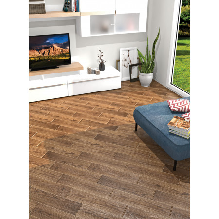 Керамогранит Italo коричневый 14,7х59,4