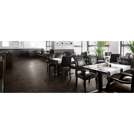 Керамогранит Skirting Catrine Black / Плинтус Катрин Черный MR 120х6