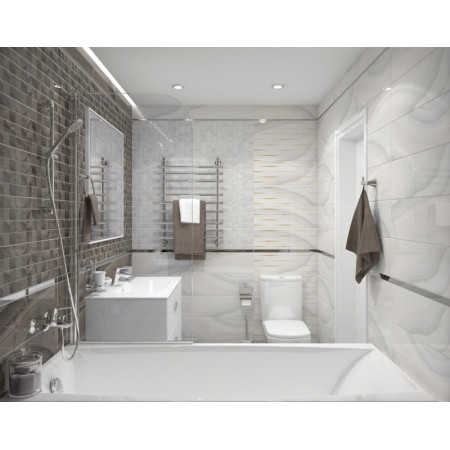 Плитка Декор Agat Lines светлый 20х60