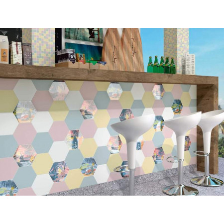 Плитка 24023 Бенидорм голубой 20x23,1