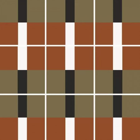 Керамогранит 27687 BAUHOME BAND WARM 20x20