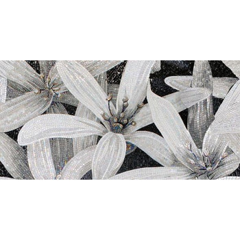 Плитка Декор Апрель черный-2 25х50