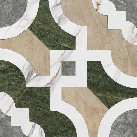 Керамогранит ID136 Риальто Нобиле 1 наборный лаппатированный 30x30