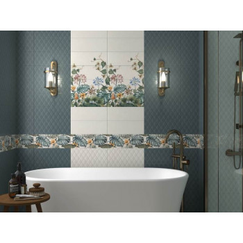 Плитка 15126 Зимний сад чёрный структура 15x40