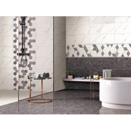 Плитка TP3628B Дамон серый ректификат 30x60