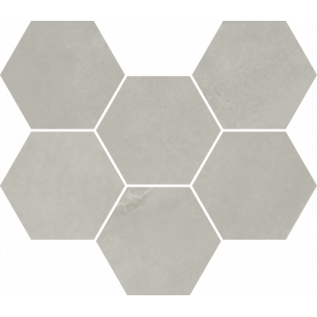 Мозаика 620110000188 Continuum Silver Mosaico Hexagon 25x29