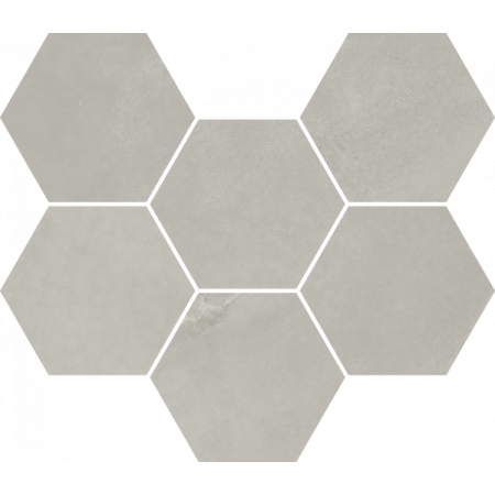 Мозаика 620110000188 Continuum Silver Mosaico Hexagon 25x29